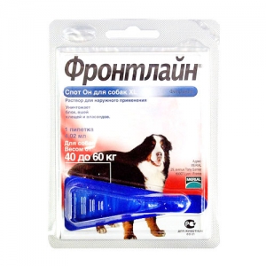 Merial Фронтлайн Спот-Он XL для собак 40-60 кг пипетка 4,02 мл
